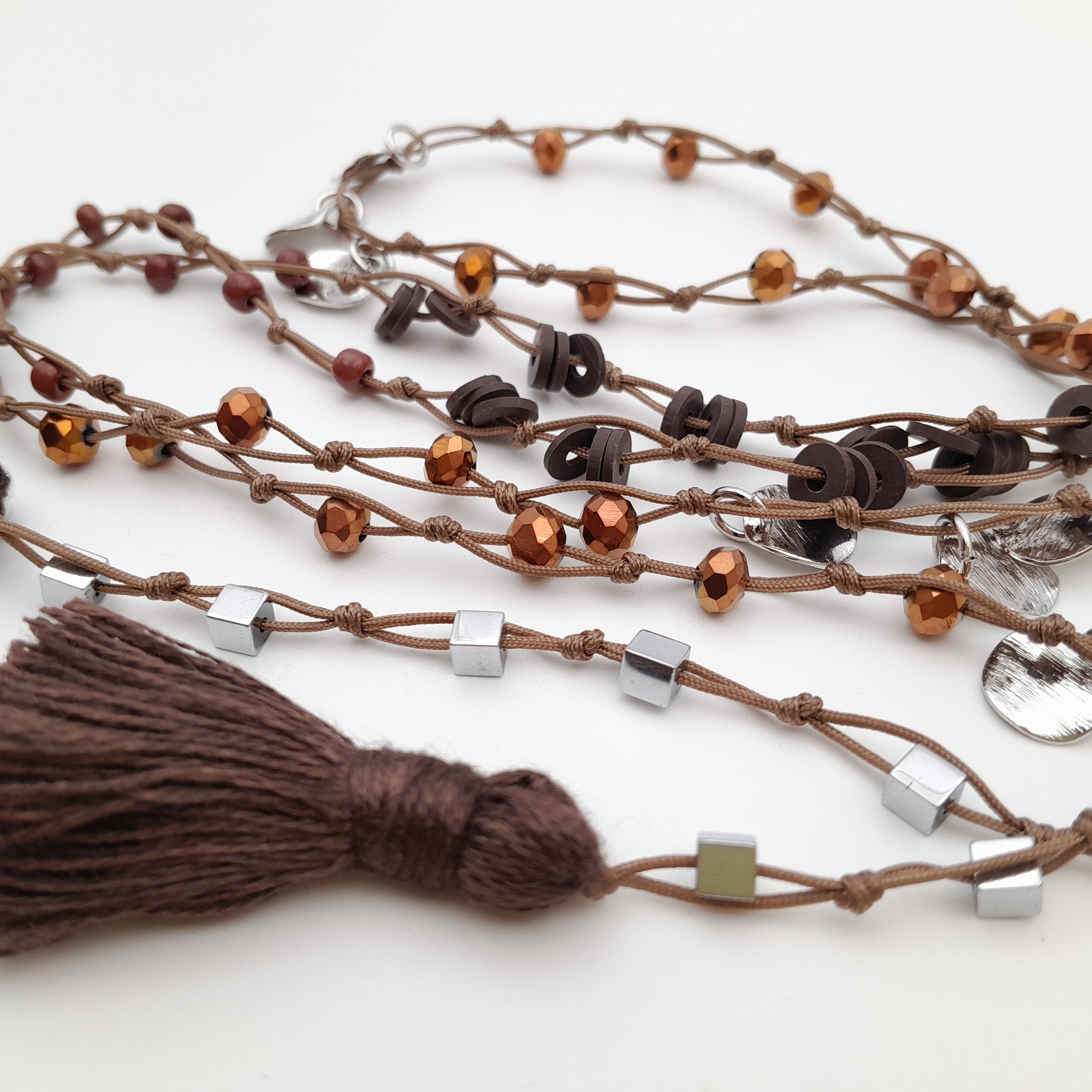 Rani Tassel Necklace - Chocolate