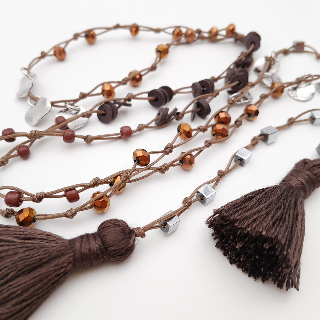 Rani Tassel Necklace - Chocolate