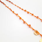 Rani Tassel Necklace - Orange