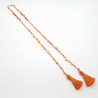 Rani Tassel Necklace - Orange