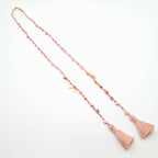 Rani Tassel Necklace - Salmon