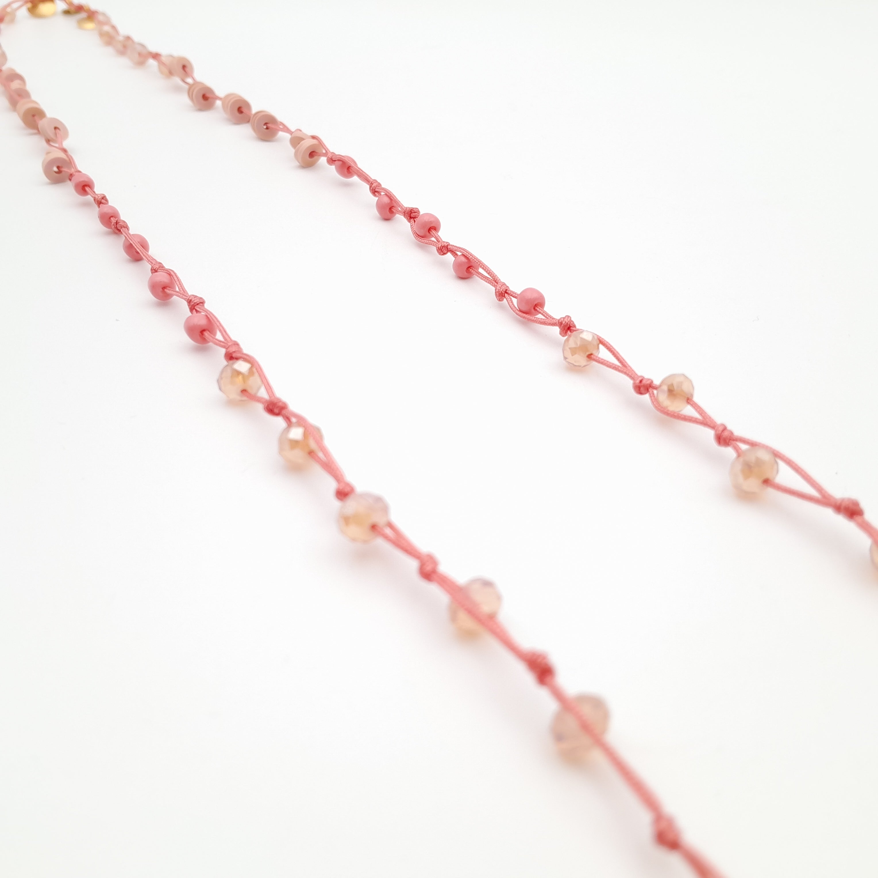 Rani Tassel Necklace - Salmon