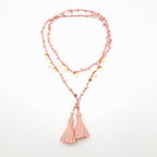 Rani Tassel Necklace - Salmon
