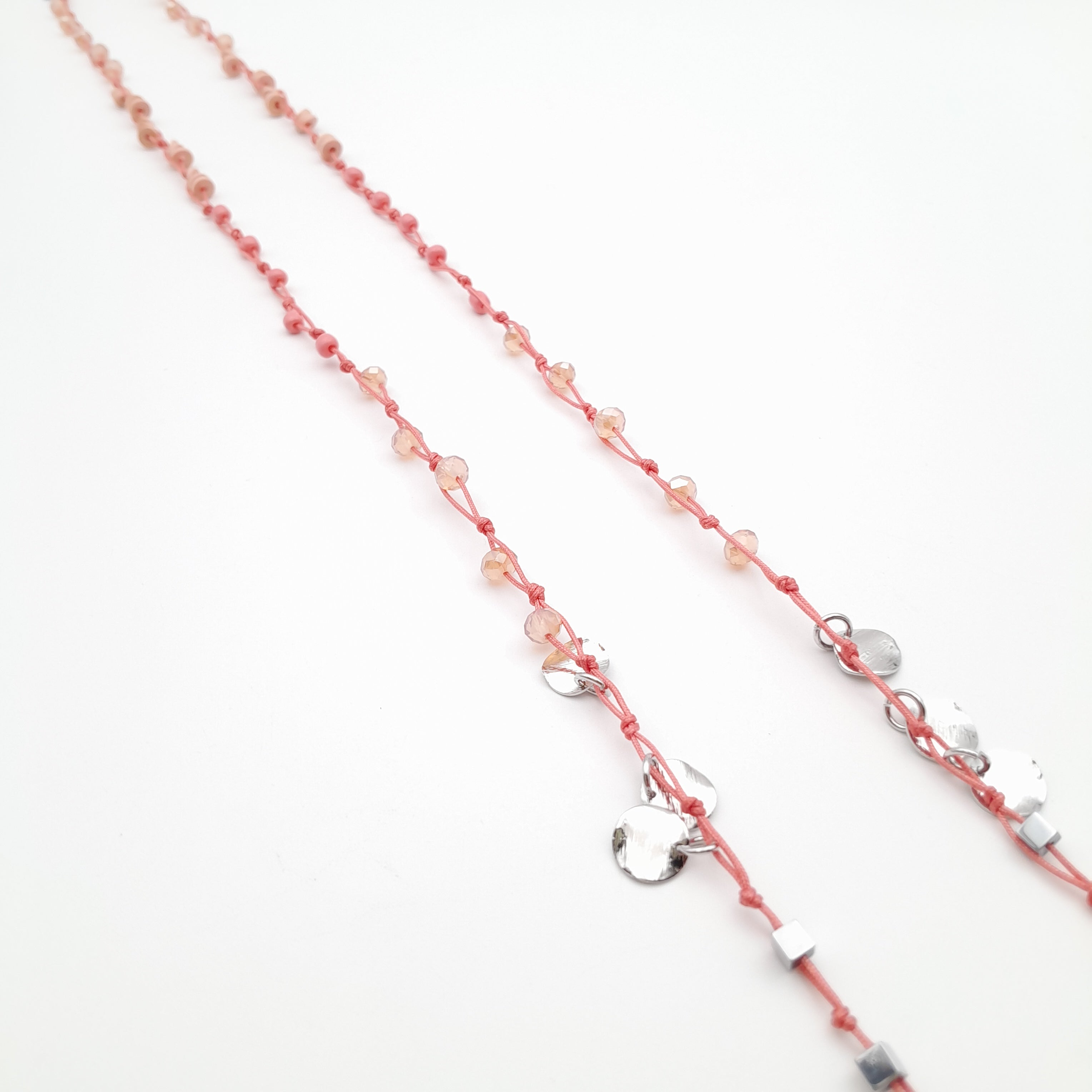 Rani Tassel Necklace - Salmon