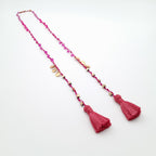 Rani Tassel Necklace - Hot Pink