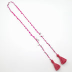 Rani Tassel Necklace - Hot Pink