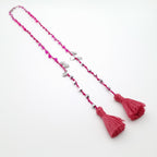 Rani Tassel Necklace - Hot Pink