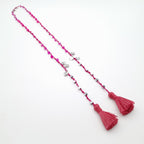 Rani Tassel Necklace - Hot Pink