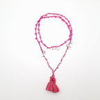 Rani Tassel Necklace - Hot Pink