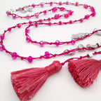 Rani Tassel Necklace - Hot Pink