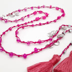 Rani Tassel Necklace - Hot Pink