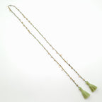 Rani Tassel Necklace - Chartreuse
