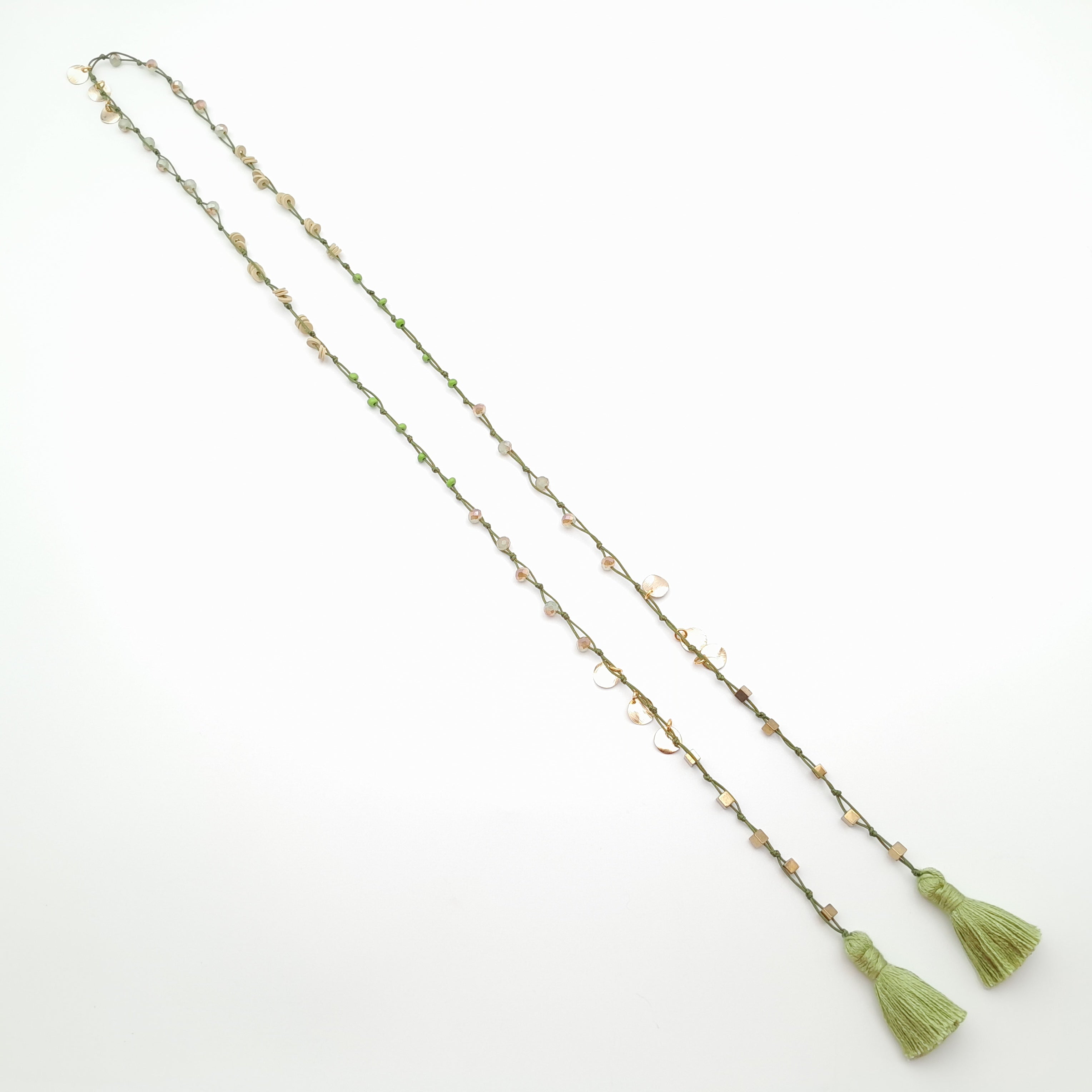 Rani Tassel Necklace - Chartreuse