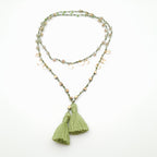 Rani Tassel Necklace - Chartreuse