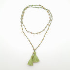 Rani Tassel Necklace - Chartreuse