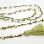 Rani Tassel Necklace - Chartreuse