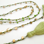 Rani Tassel Necklace - Chartreuse