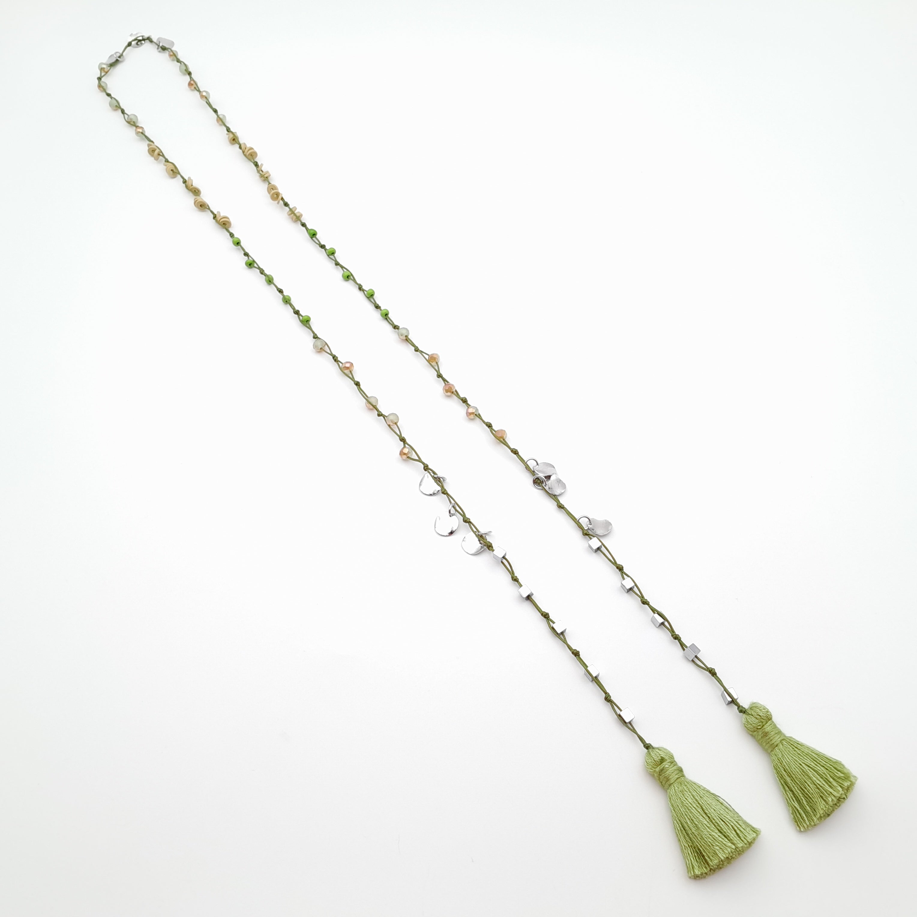 Rani Tassel Necklace - Chartreuse