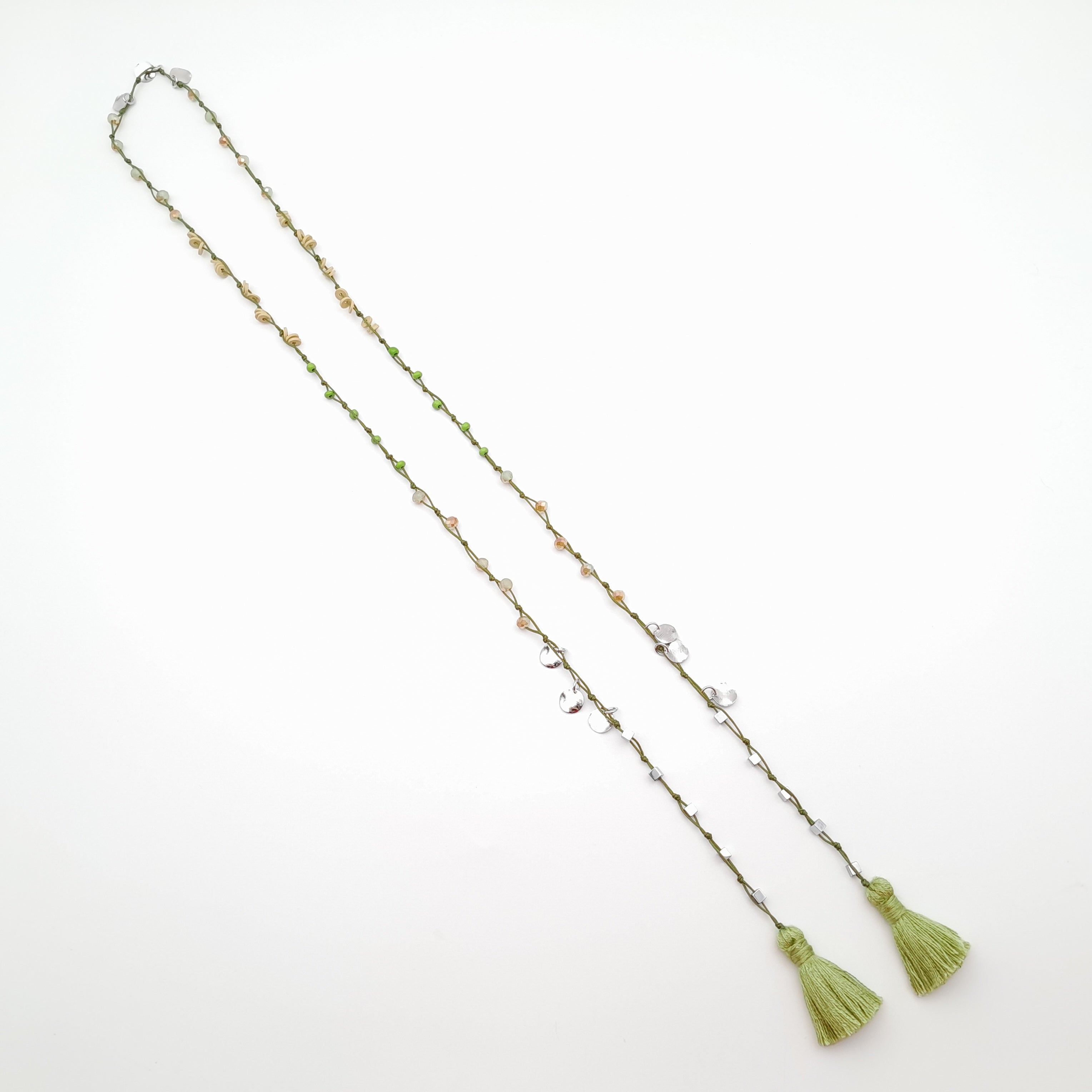 Rani Tassel Necklace - Chartreuse