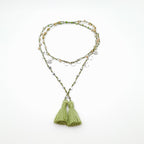 Rani Tassel Necklace - Chartreuse