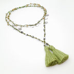 Rani Tassel Necklace - Chartreuse