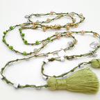 Rani Tassel Necklace - Chartreuse