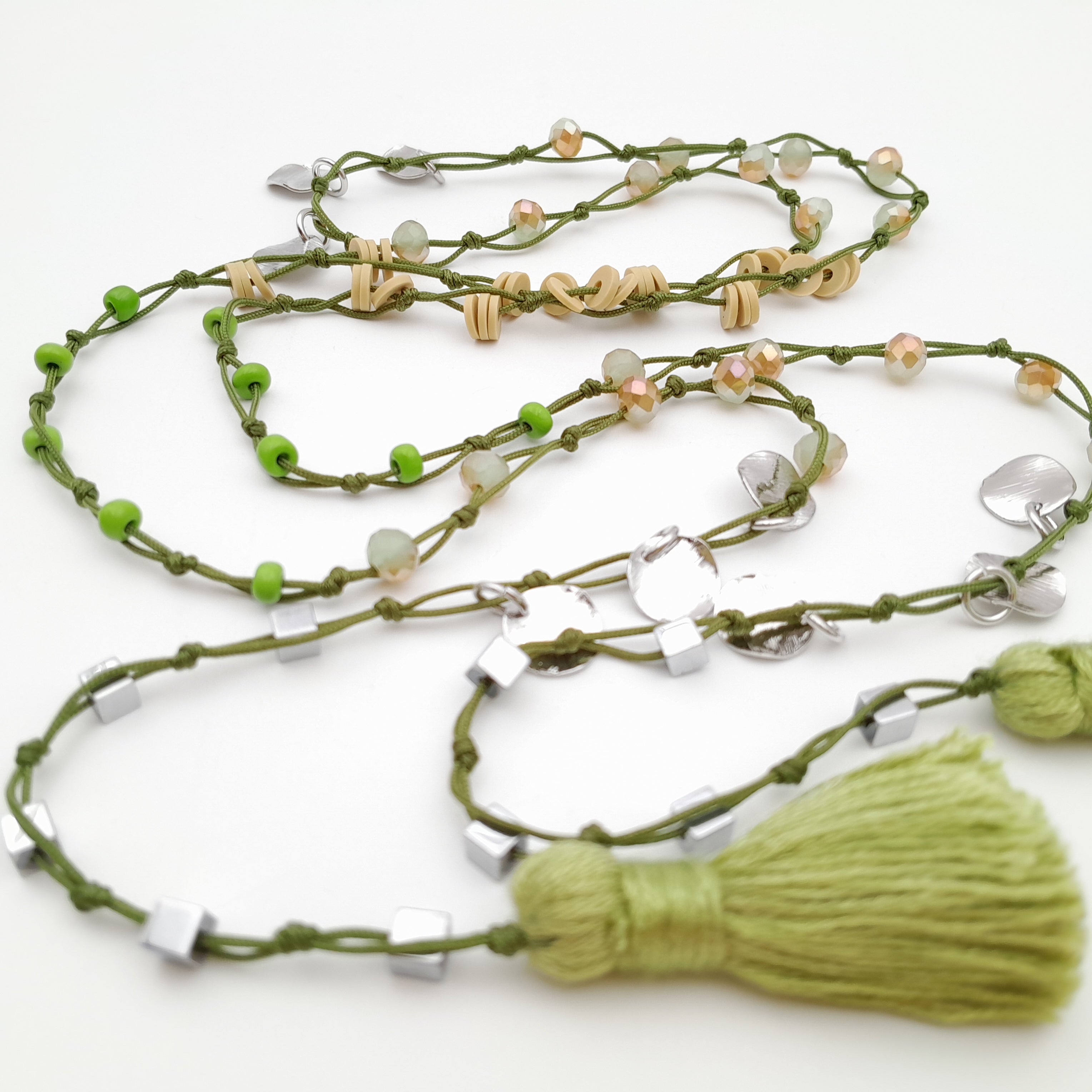 Rani Tassel Necklace - Chartreuse
