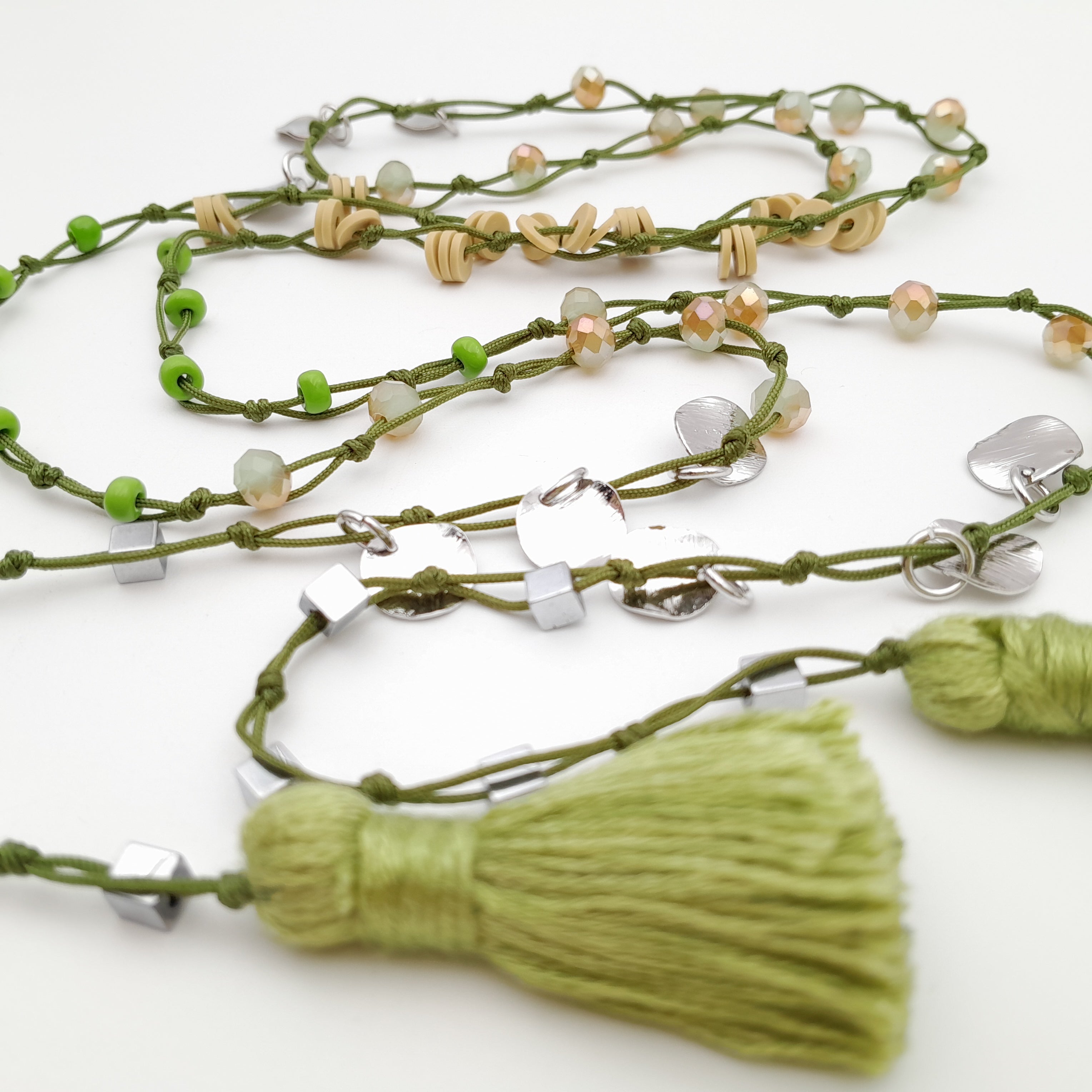 Rani Tassel Necklace - Chartreuse