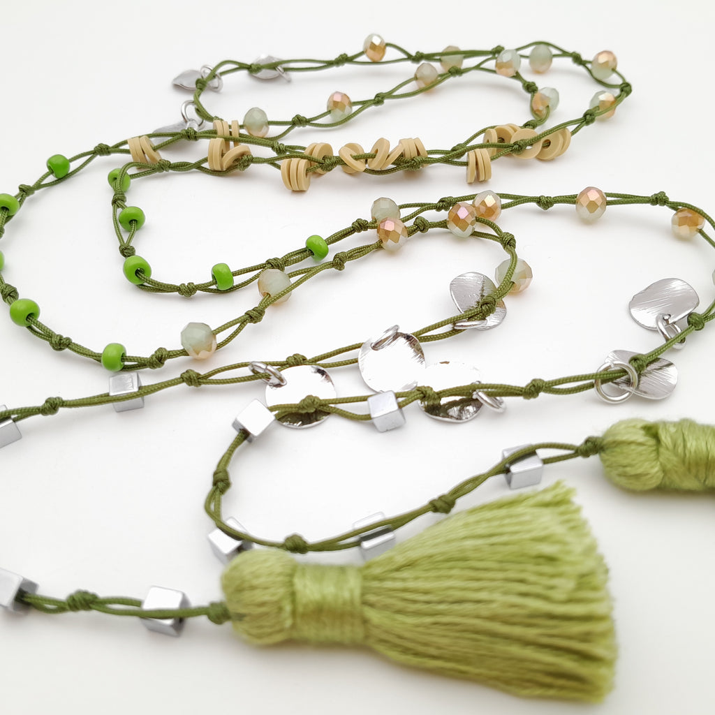 Rani Tassel Necklace - Chartreuse