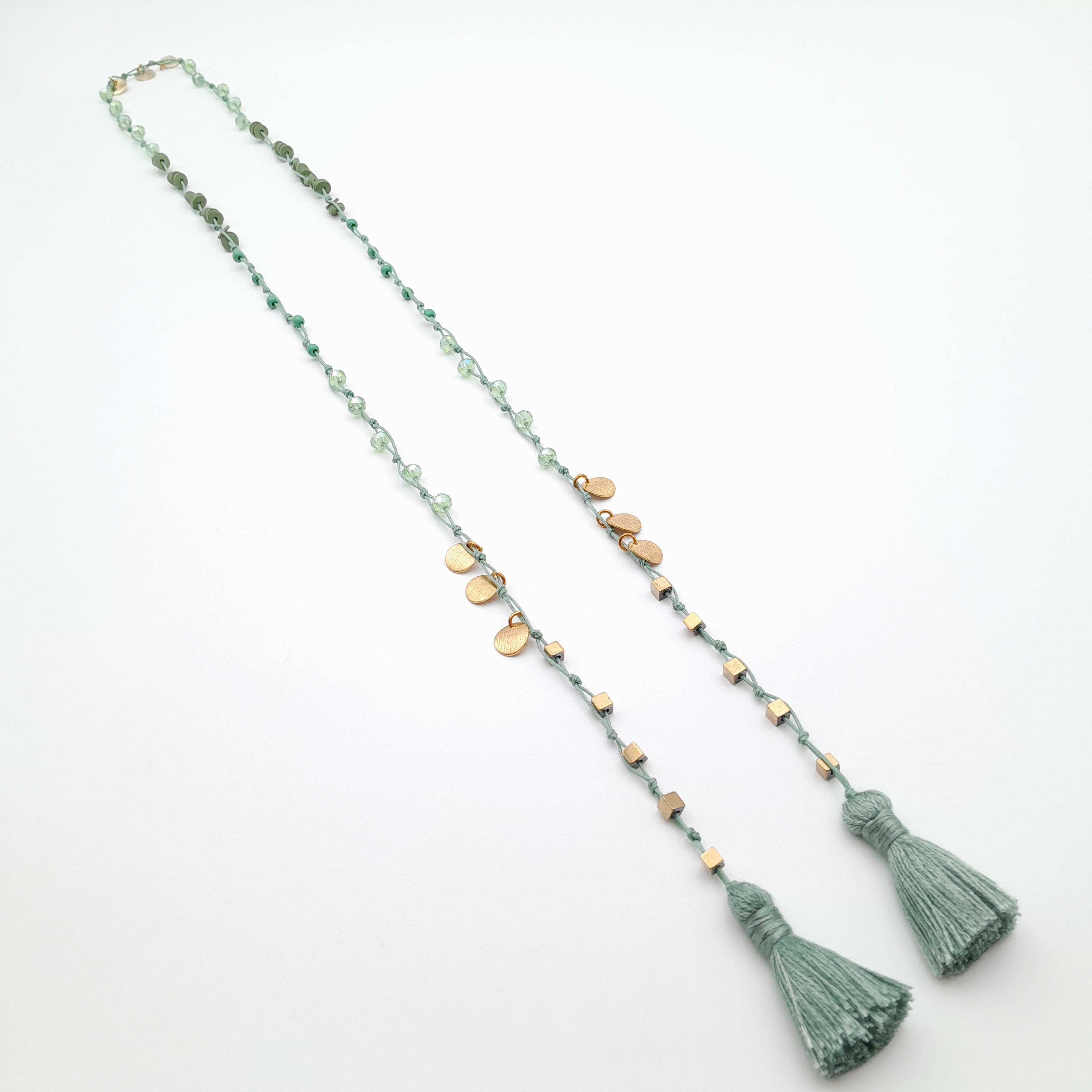 Rani Tassel Necklace - Sage
