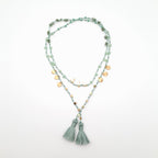 Rani Tassel Necklace - Sage