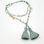 Rani Tassel Necklace - Sage