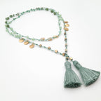 Rani Tassel Necklace - Sage