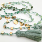 Rani Tassel Necklace - Sage