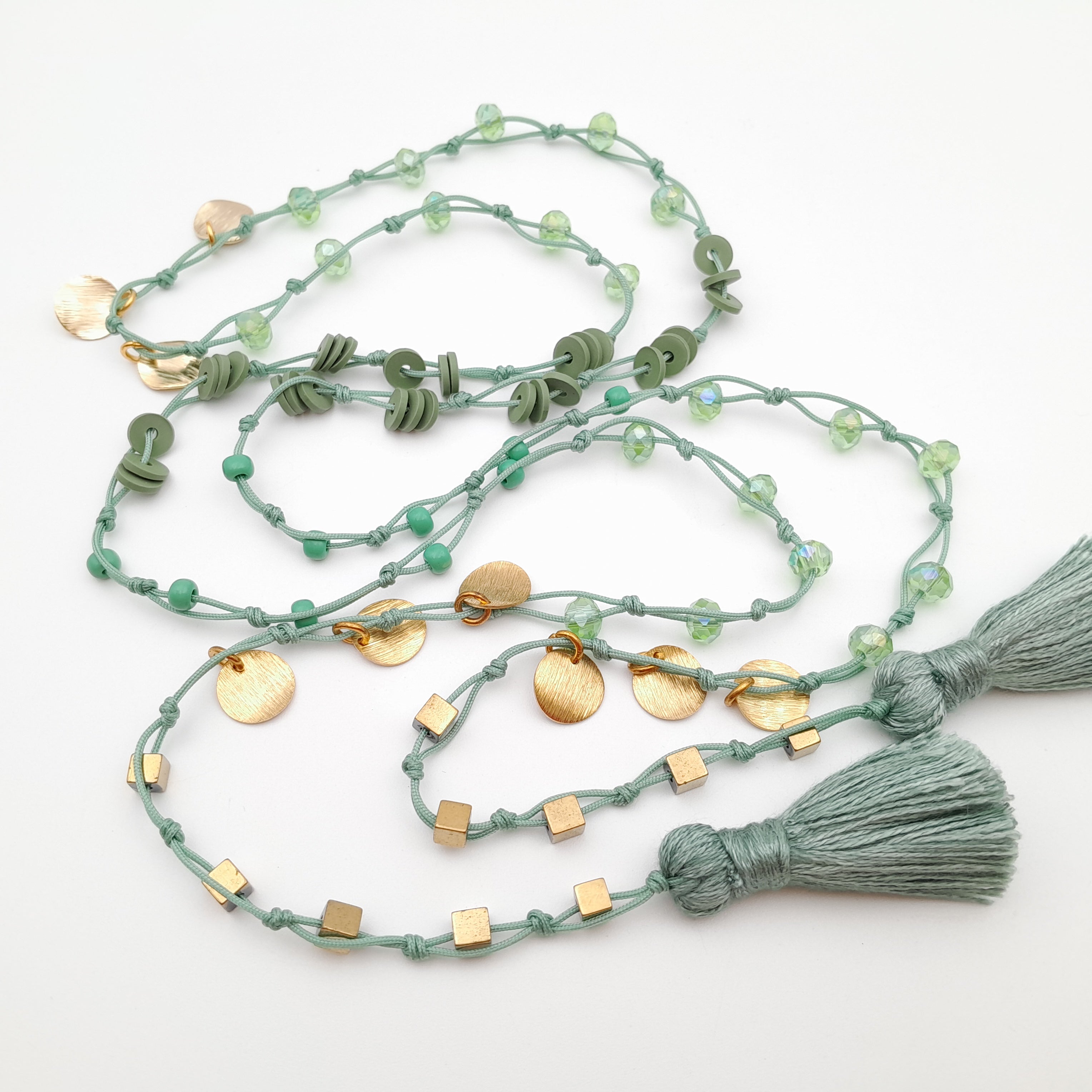 Rani Tassel Necklace - Sage