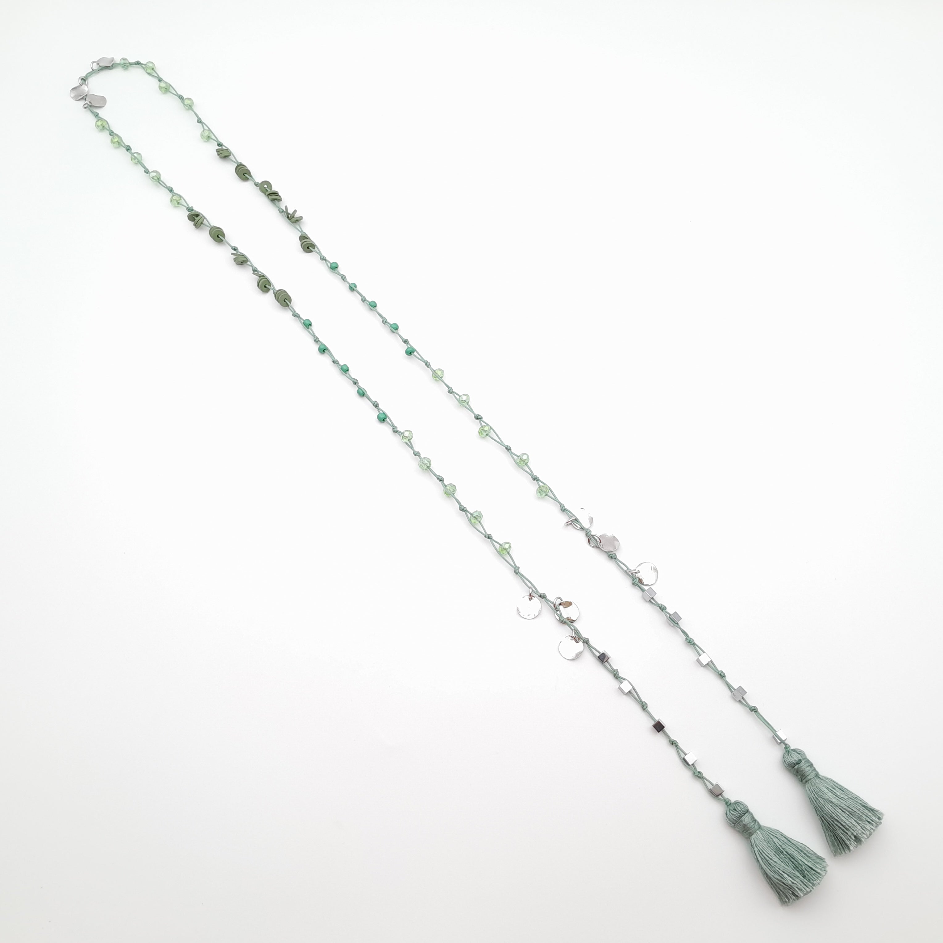 Rani Tassel Necklace - Sage