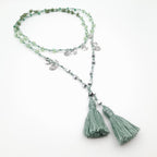 Rani Tassel Necklace - Sage