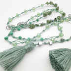 Rani Tassel Necklace - Sage