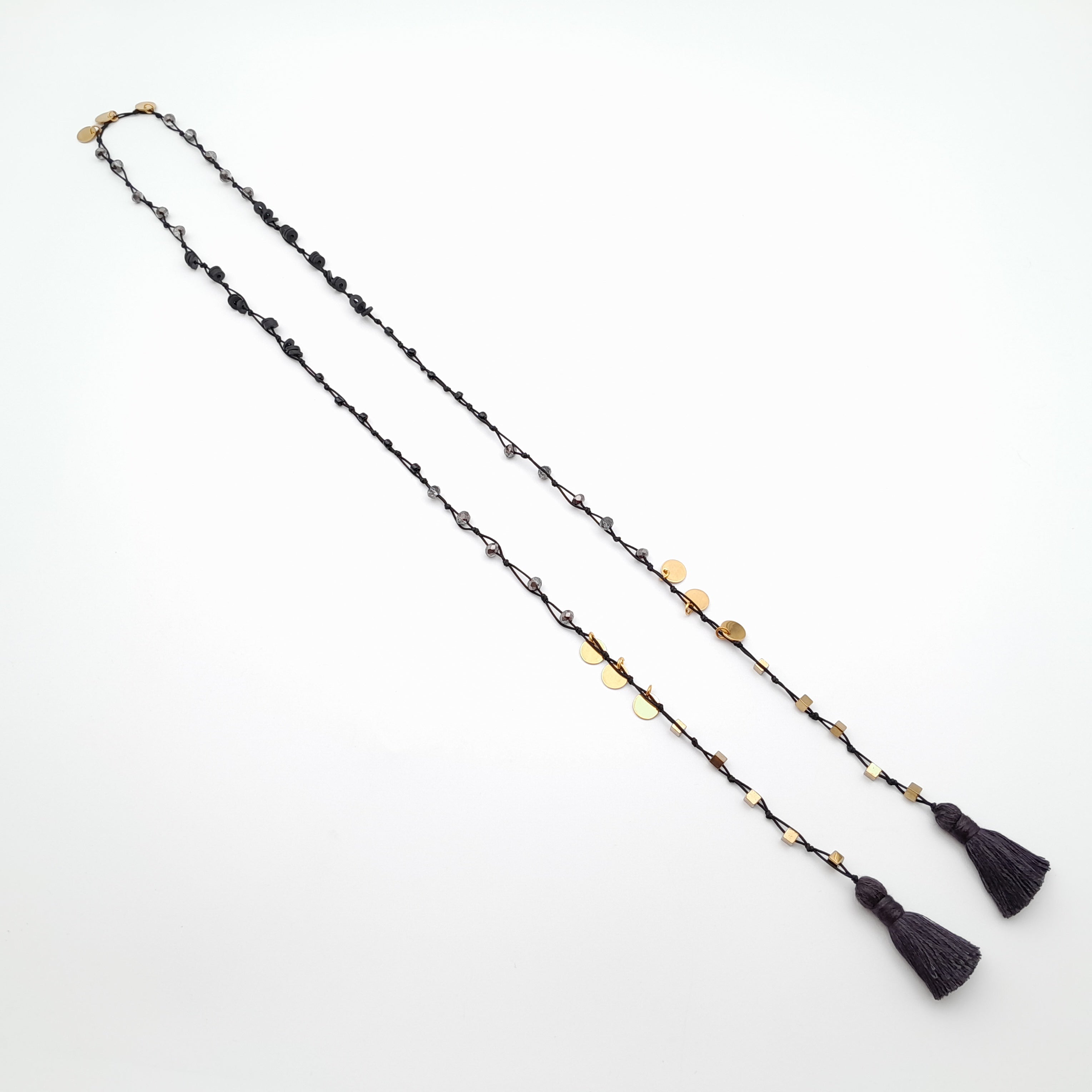 Rani Tassel Necklace - Graphite
