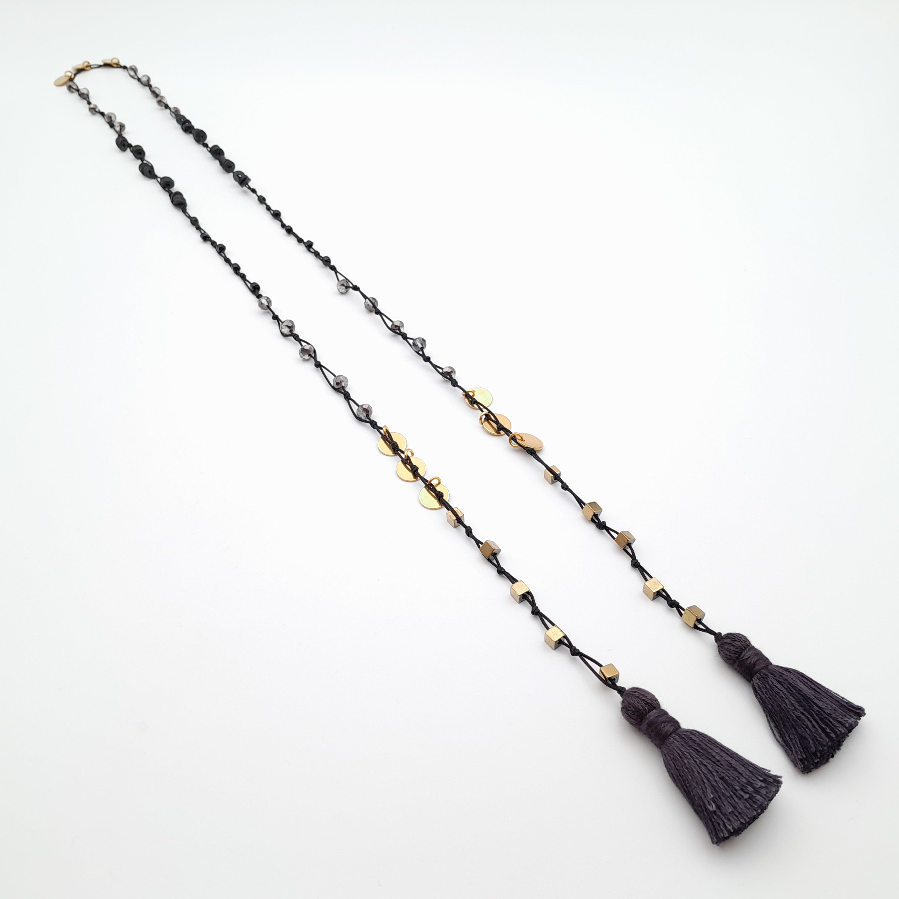 Rani Tassel Necklace - Graphite