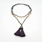 Rani Tassel Necklace - Graphite
