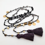 Rani Tassel Necklace - Graphite