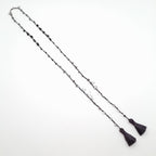 Rani Tassel Necklace - Graphite