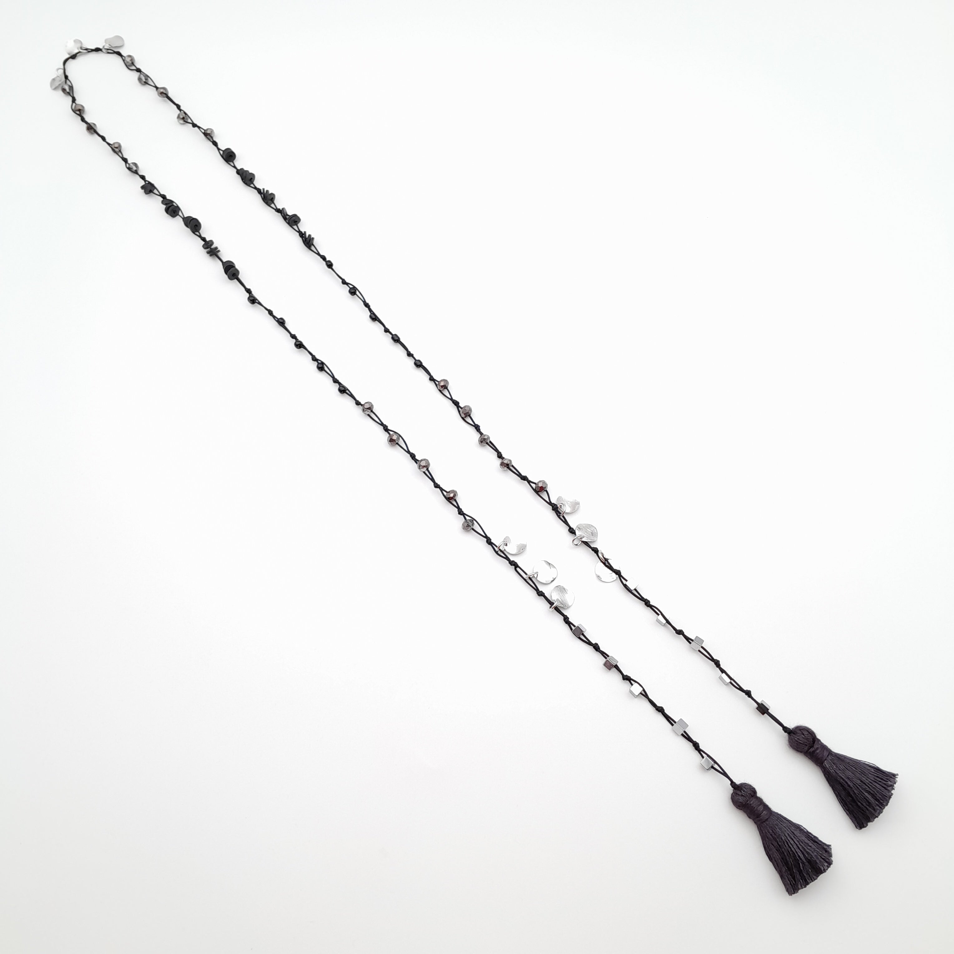 Rani Tassel Necklace - Graphite