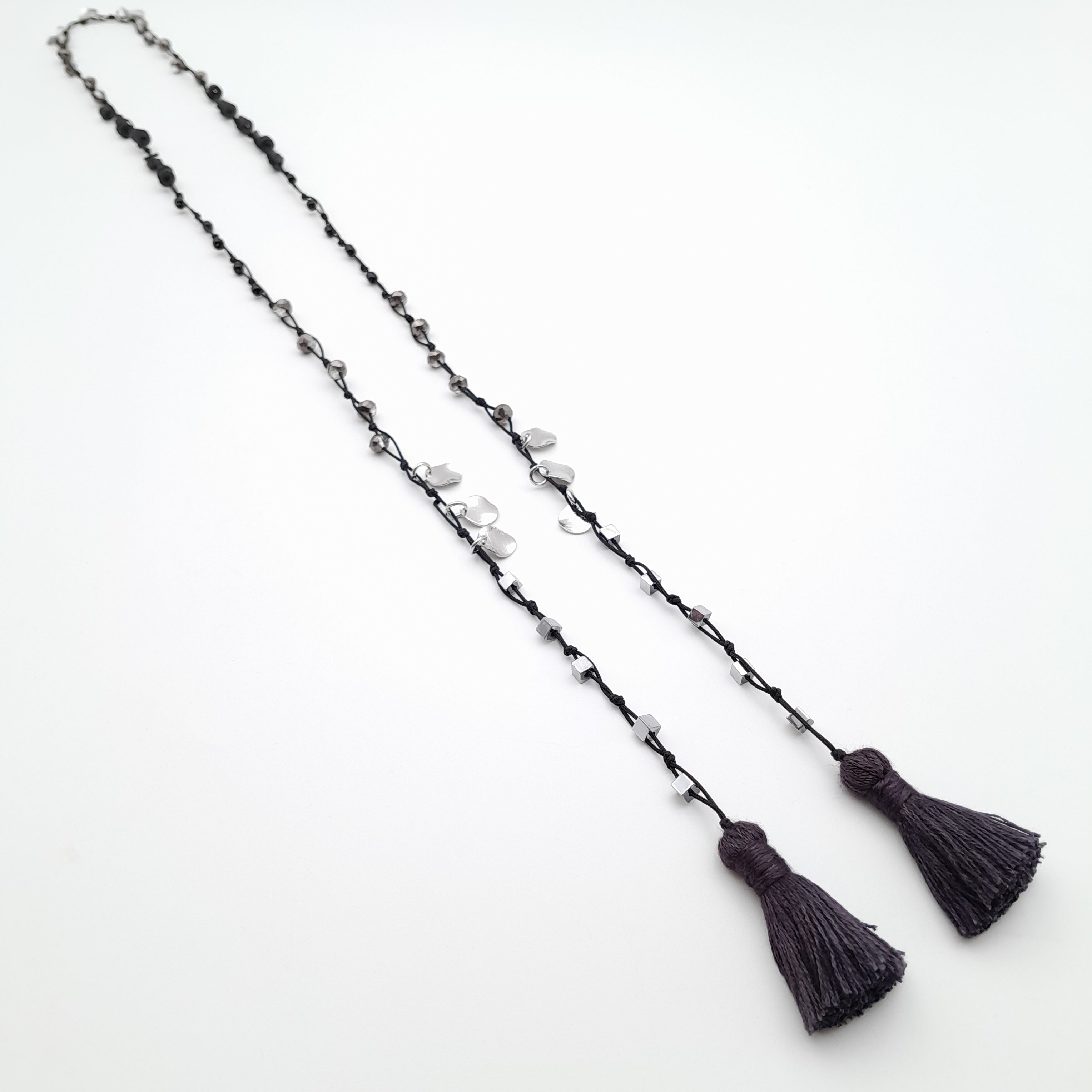 Rani Tassel Necklace - Graphite