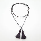Rani Tassel Necklace - Graphite