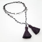 Rani Tassel Necklace - Graphite