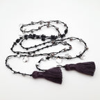 Rani Tassel Necklace - Graphite