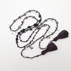 Rani Tassel Necklace - Graphite