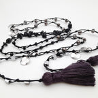 Rani Tassel Necklace - Graphite